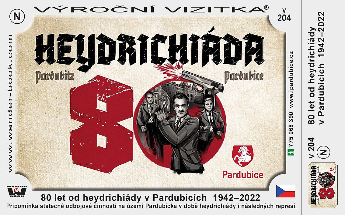 TV  V-204, 80 let od heydrichiády v Pardubicích 1942 - 2022