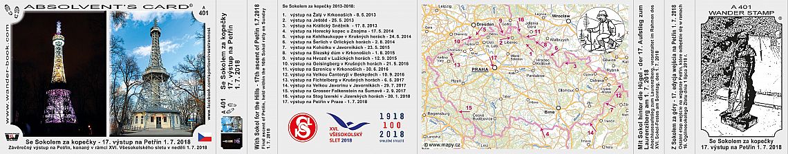 TV  A-401, Se Sokolem za kopečky - 17.výstup na Petřín 2018