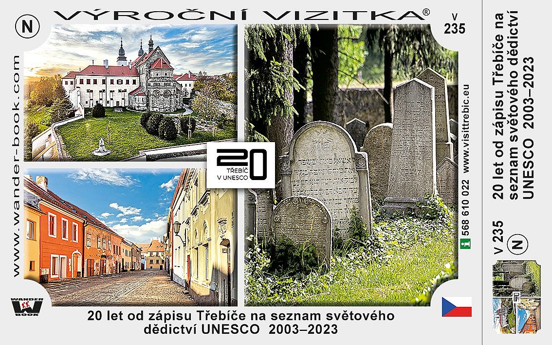 TV  V-235, 20 let od zápisu Třebíče na seznam světového dědictví UNESCO  2003–2023