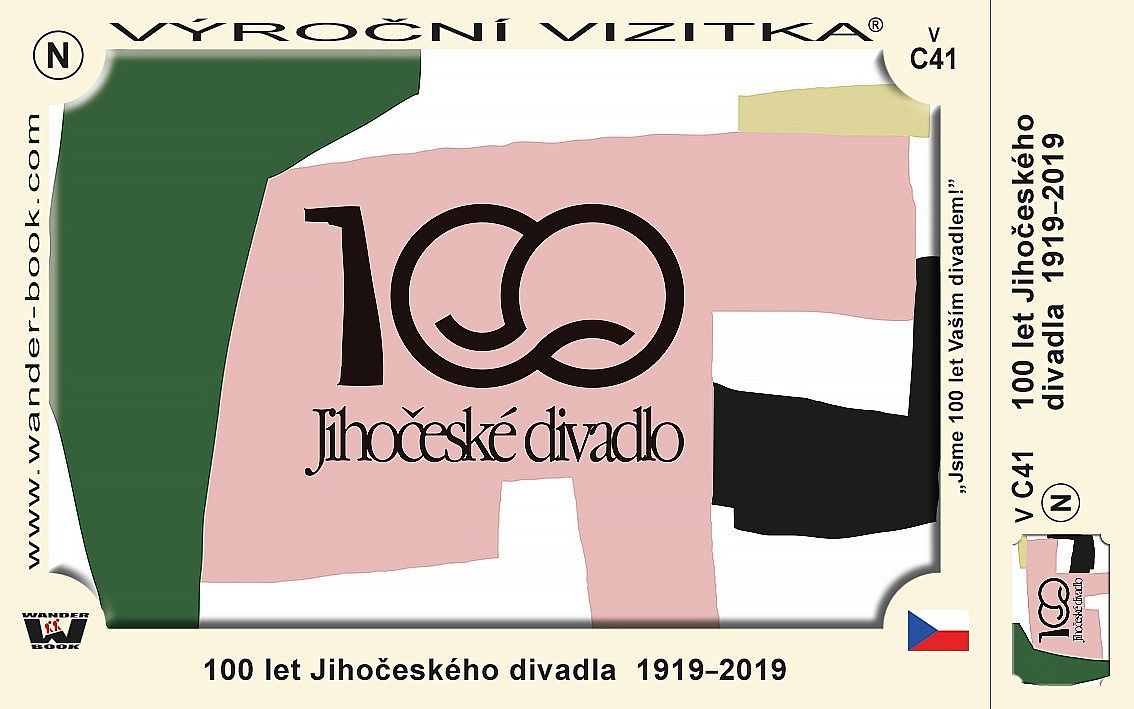 TV  V-C41, 100 let Jihočeského divadla 1919-2019